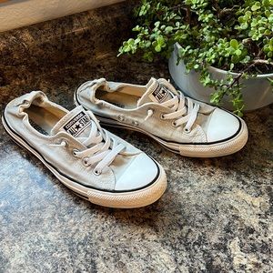 Gray shoreline converse